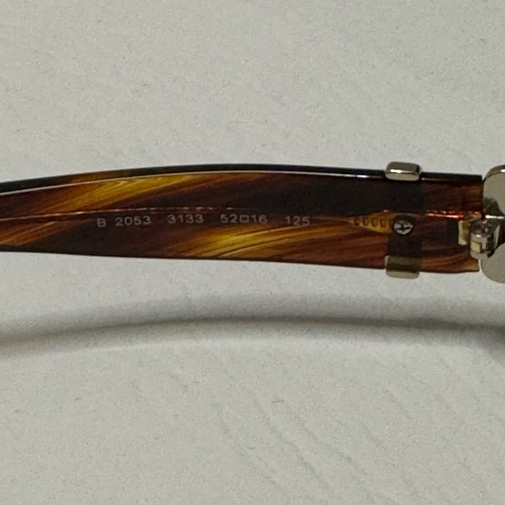 Burberry Brown and Gold Tortoiseshell Glasses - Picture 6 of 8
